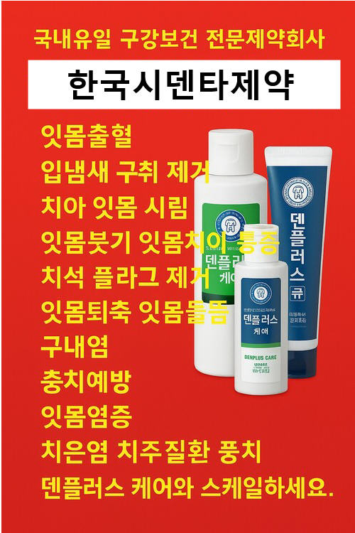 덴플러스로 스케일링 하세요